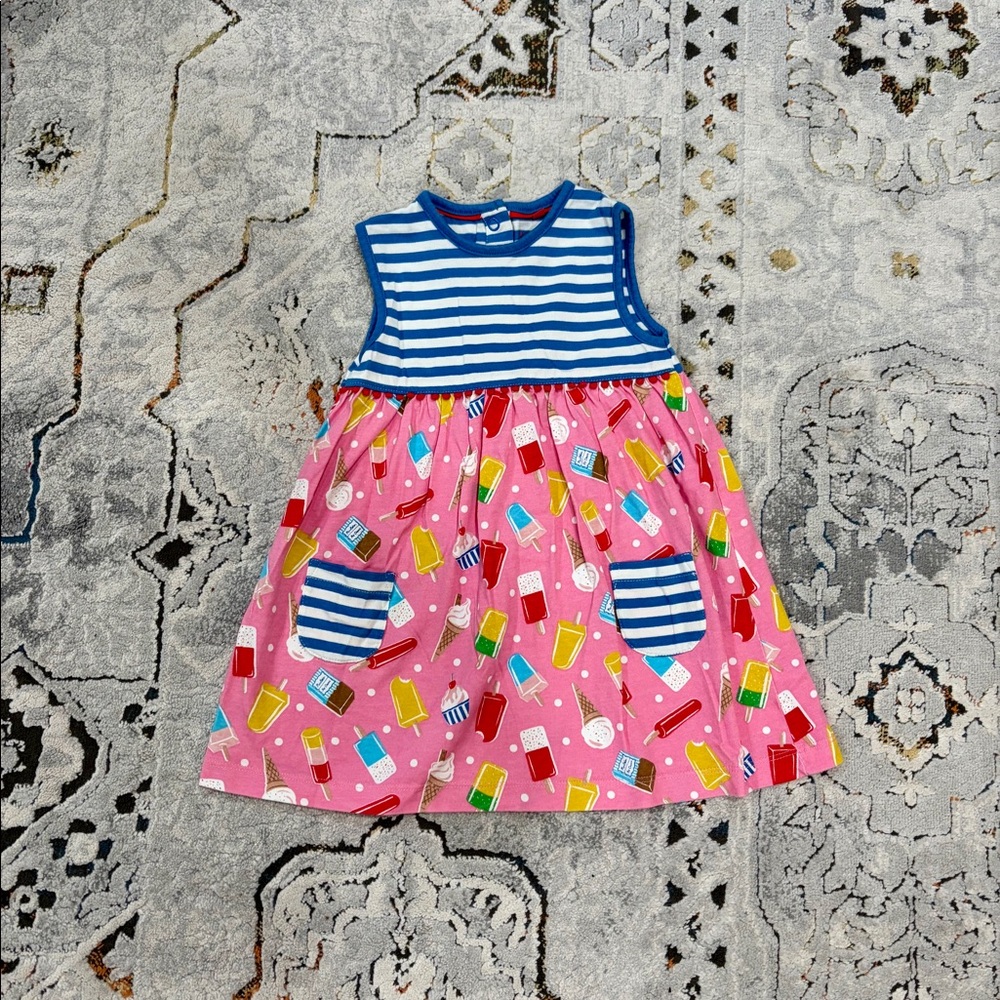 Baby Boden ice cream popsicle dress, 18-24 mo
